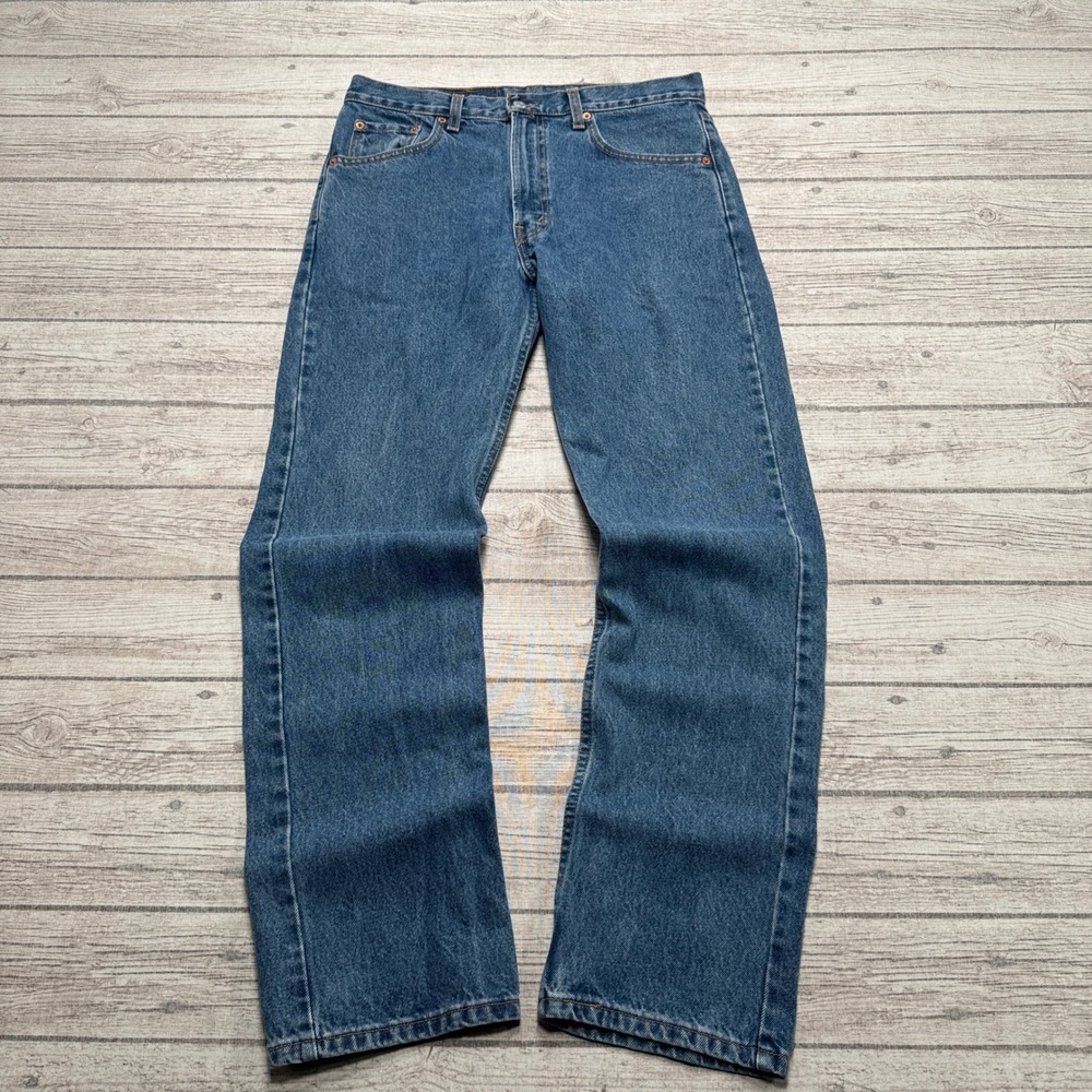 Y2K Levi's 505 Jeans Men's 34x32 Blue Denim Original Straight Leg Cotton Canada